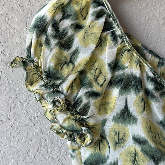 Sophie Max Leaf Print Short Sleeve Top - Picture 5 of 13